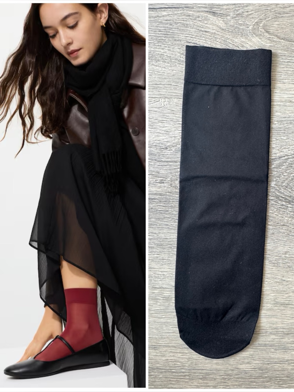 Uniqlo Sheer Crew Socks (NEW)